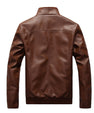 Fashion Brand Casual PU Leather Jacket Youth All-match Leather Jacket Men